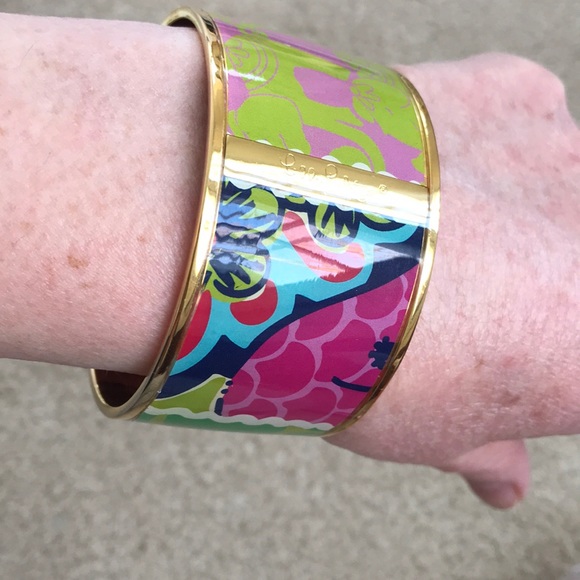 Lilly Pulitzer Multicolored Enameled Cuff - Picture 6 of 11